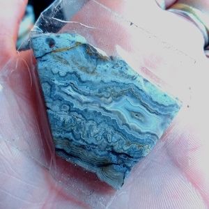 Mexican Crazy or Laguna Lace Agate Pendant